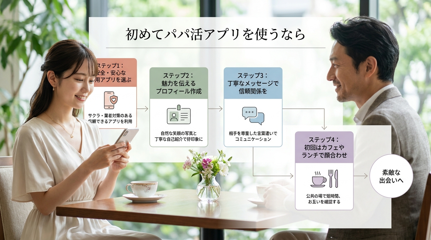 初めてパパ活アプリを使うなら