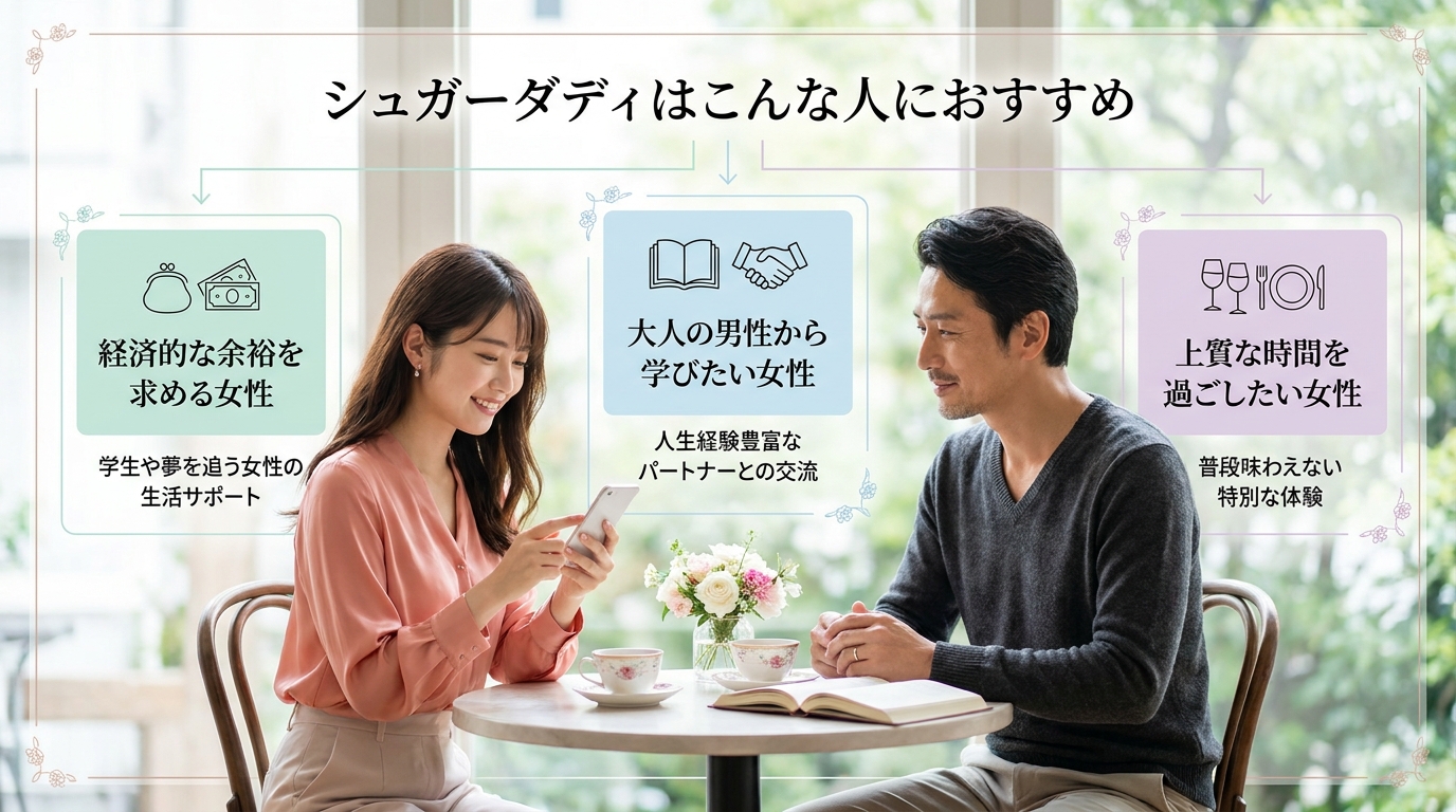 シュガーダディはこんな人におすすめ