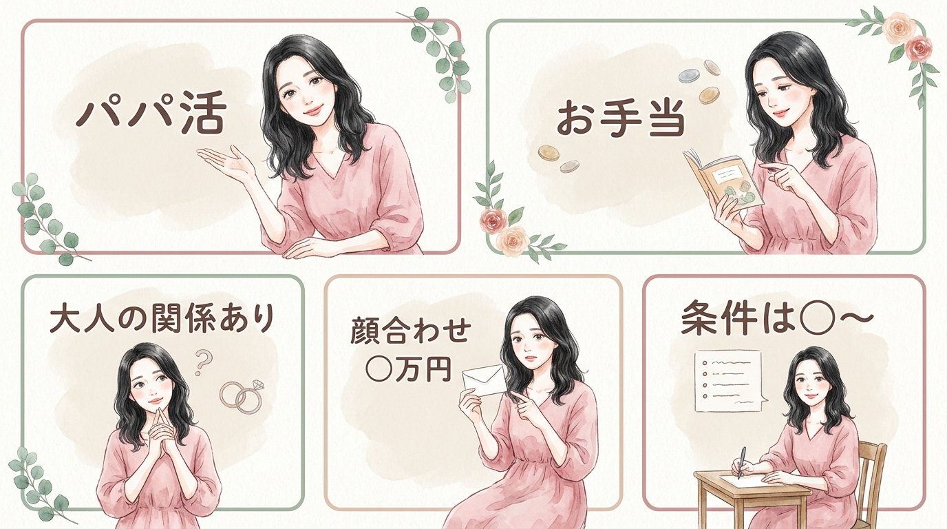 パパ活用語・条件の羅列は即アウト