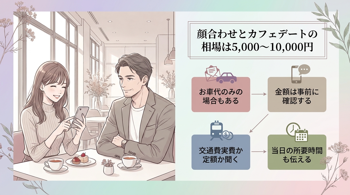 顔合わせとカフェデートの相場は5,000〜10,000円