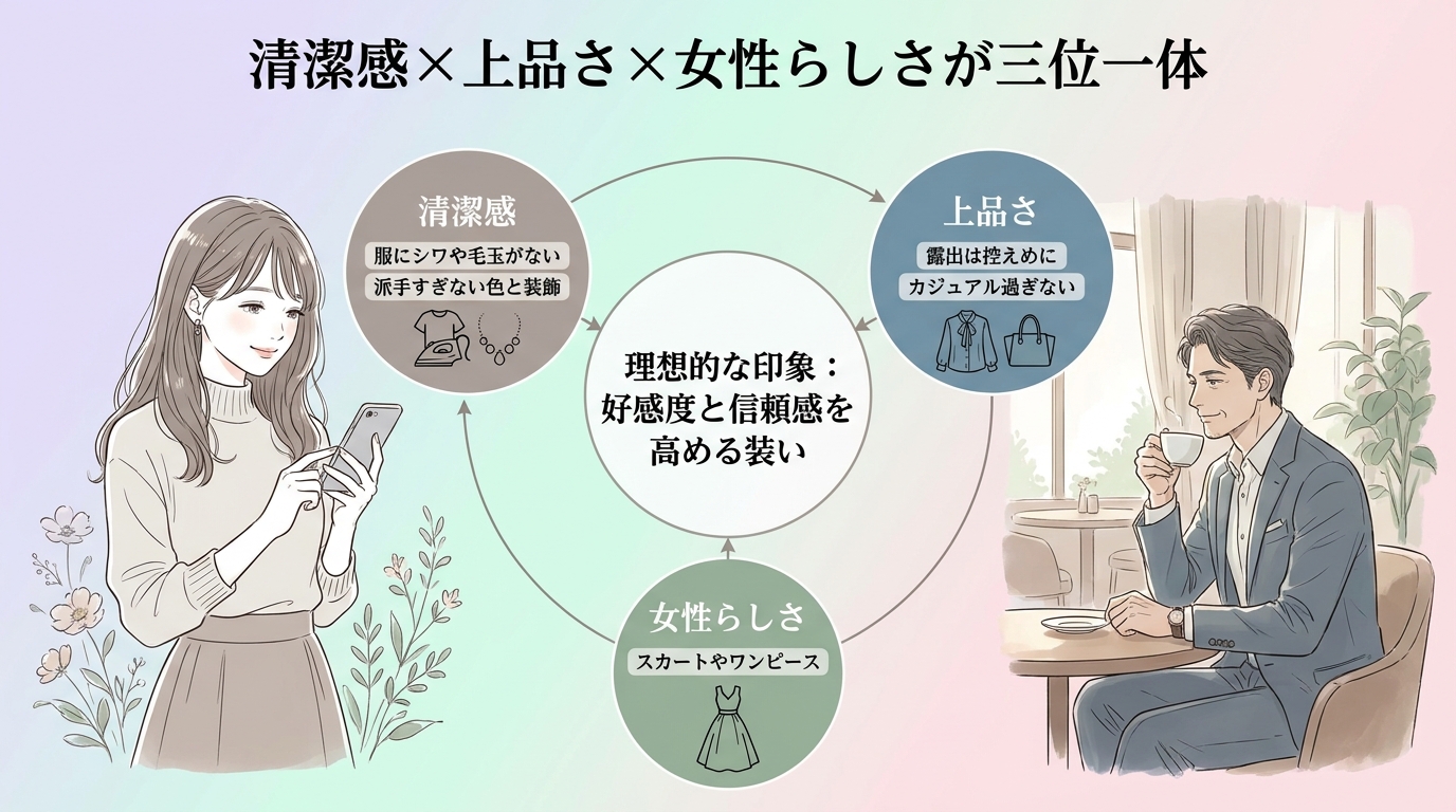 清潔感×上品さ×女性らしさが三位一体