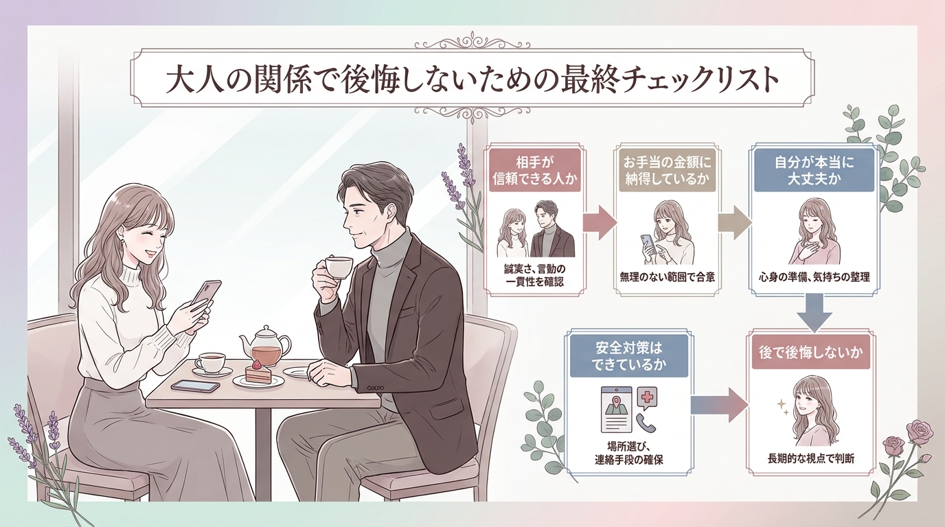 大人の関係で後悔しないための最終チェックリスト