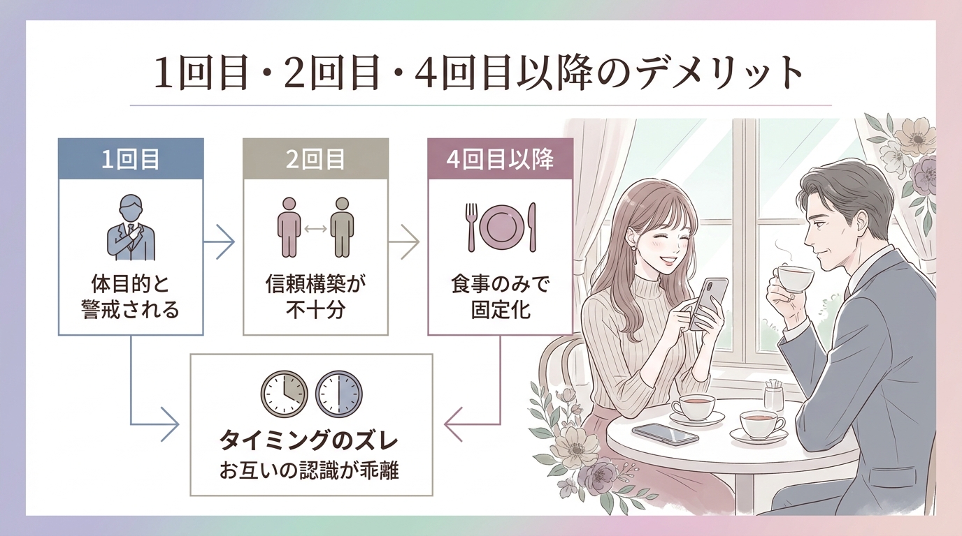 1回目・2回目・4回目以降のデメリット