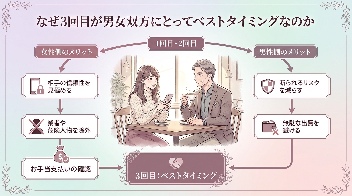 なぜ3回目が男女双方にとってベストタイミングなのか