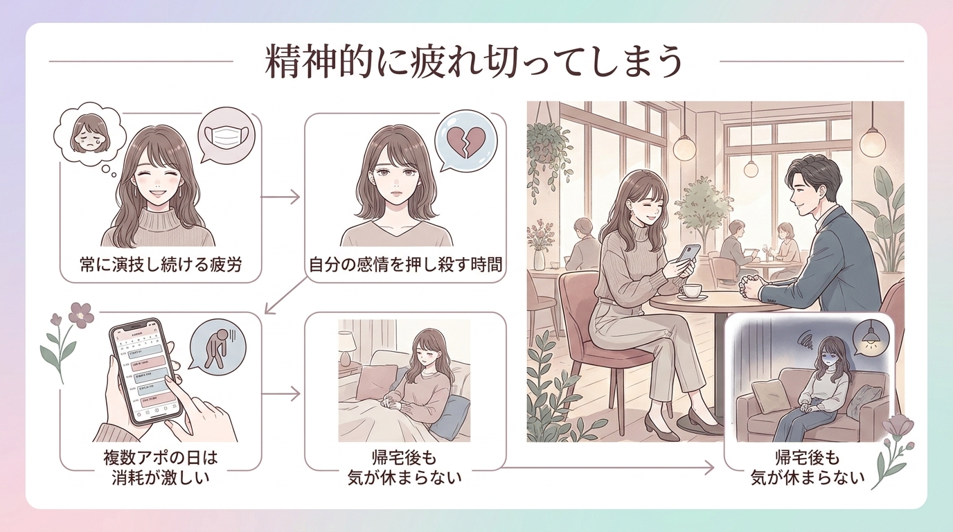 精神的に疲れ切ってしまう
