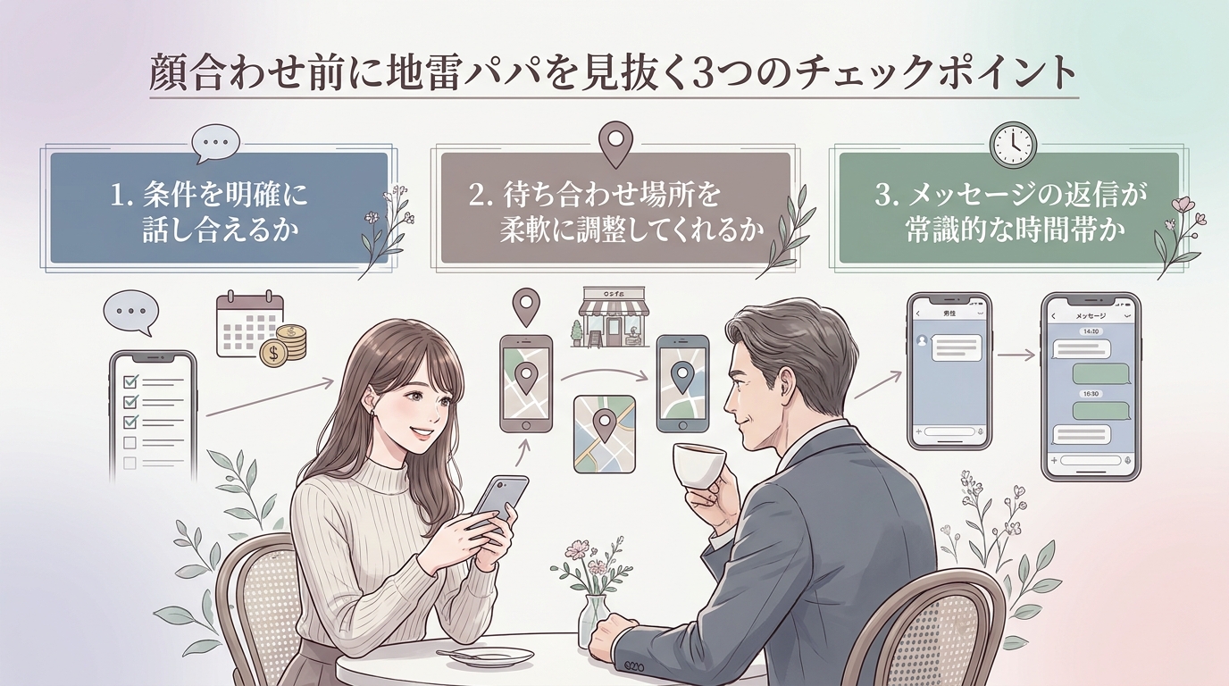 顔合わせ前に地雷パパを見抜く3つのチェックポイント