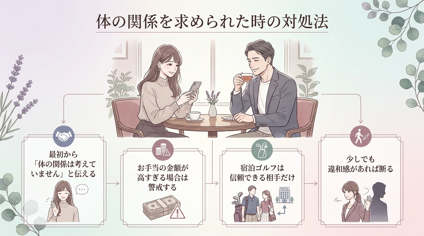 体の関係を求められた時の対処法